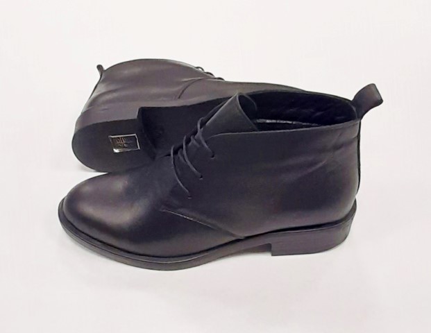 6119 WILD čierne kožené topánky