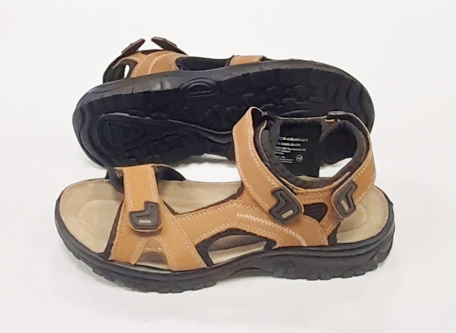 6483 MARCO TOZZI hnedé kožené sandále