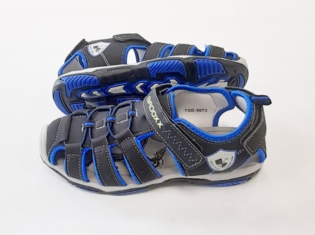 6406 BADOXX modro čierne sandále