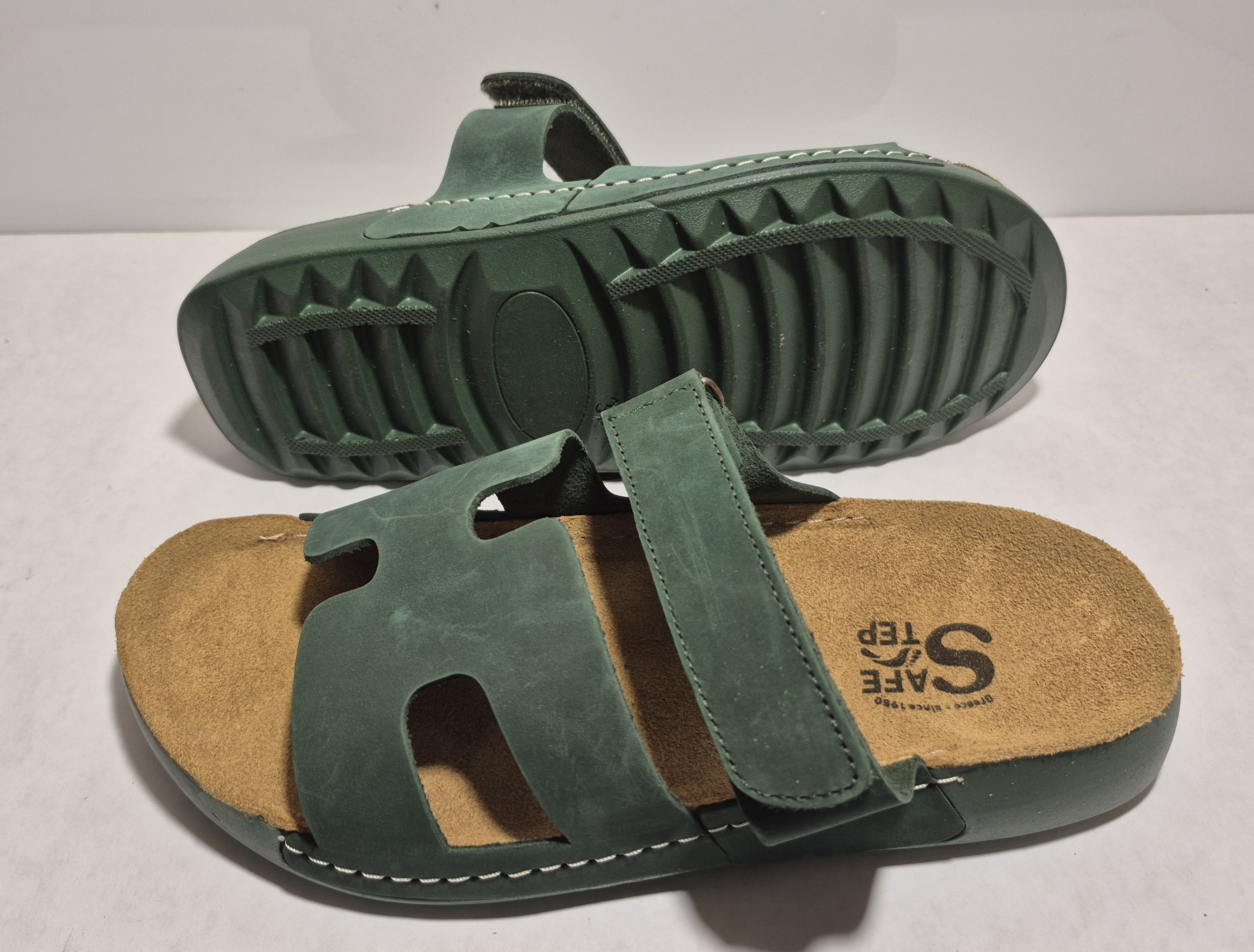 6640 SAFE STEP kožené šľapky